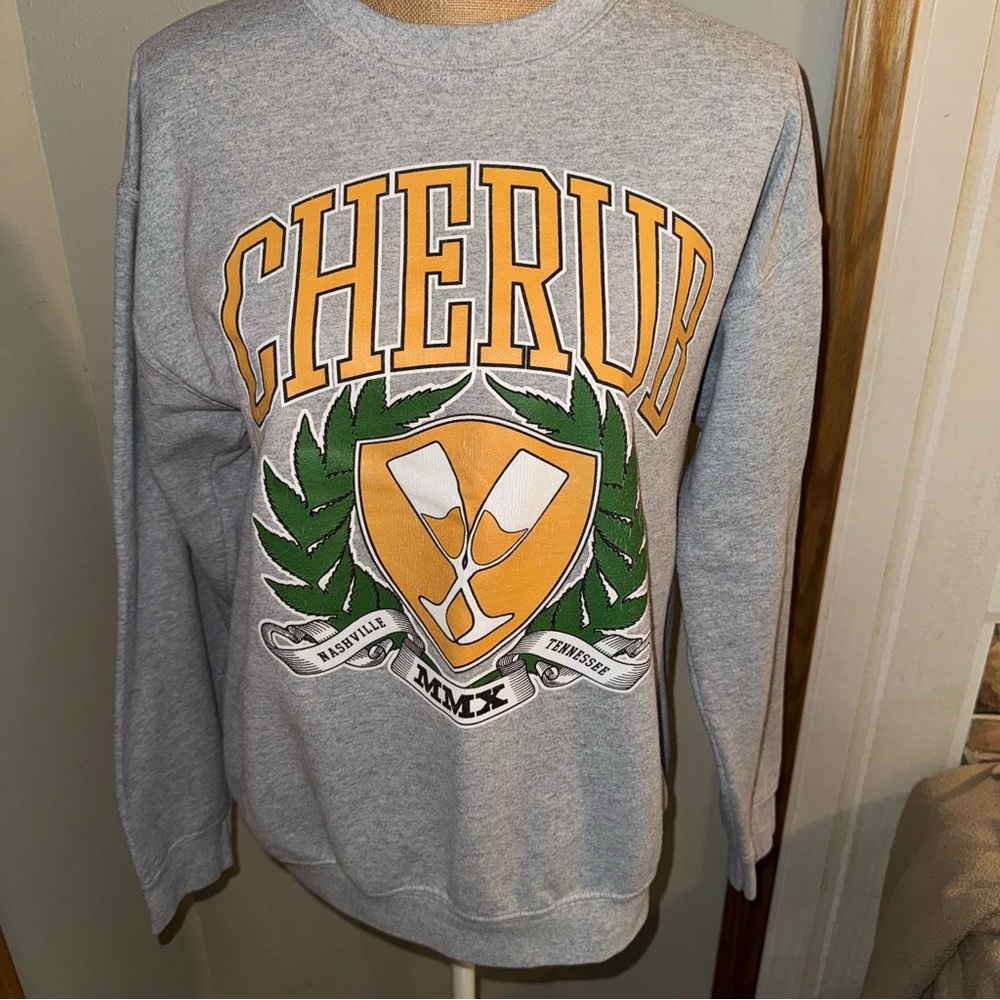 Gray Cherub Sweatshirt